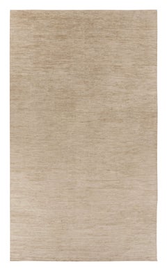 Rug & Kilim’s Oversized Contemporary Textural Rug in Soft & Tonal Beige