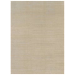 Rug & Kilim's Oversized Contemporary Textural Solid Rug in Beige Tones (Tapis massif contemporain surdimensionné dans les tons beiges)