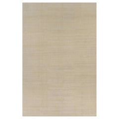 Rug & Kilim's Oversized Contemporary Textural Solid Rug in Beige Tones (Tapis massif contemporain surdimensionné dans les tons beiges)