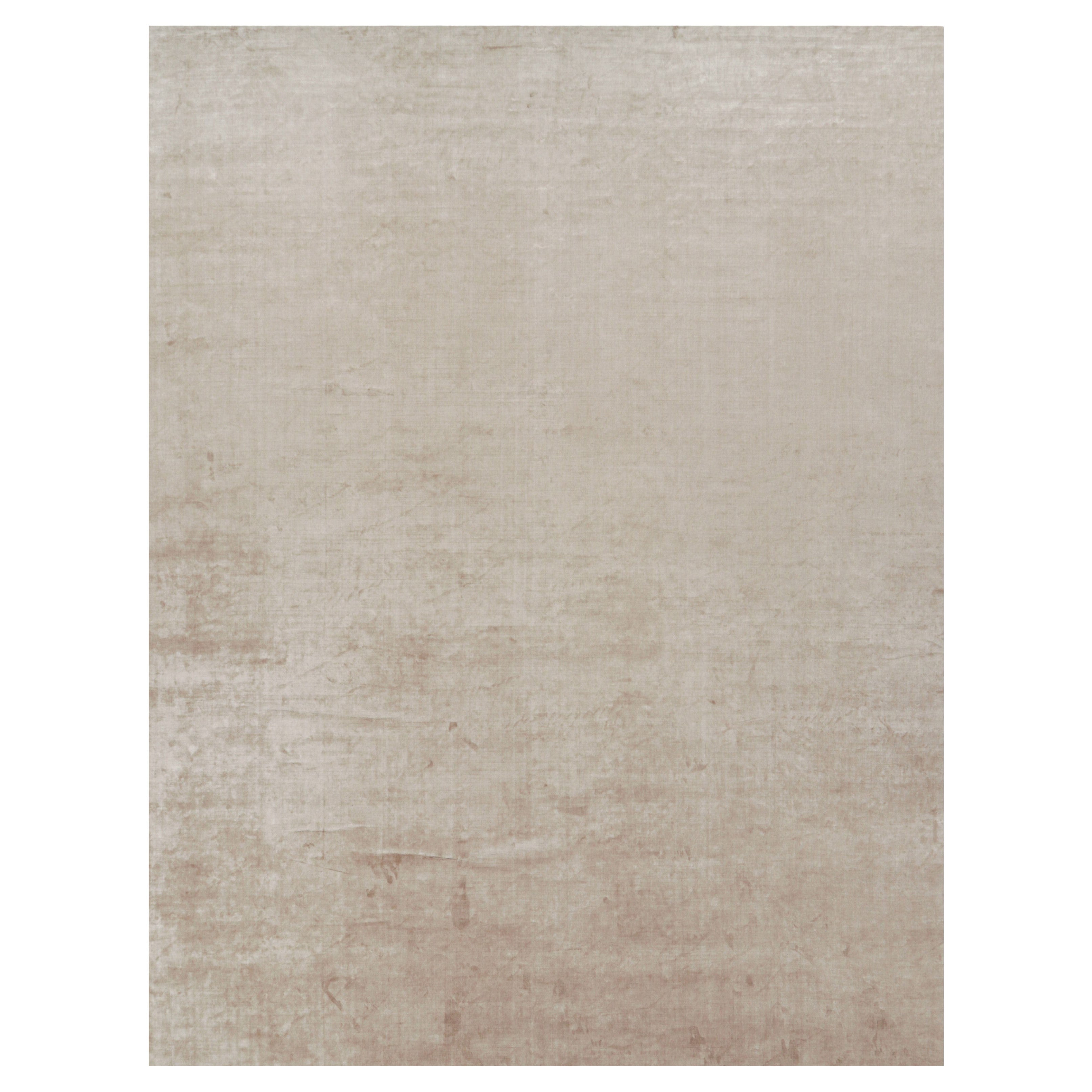 Rug 
Kilim’s Oversized Contemporary Textural Solid Rug in Beige Tones