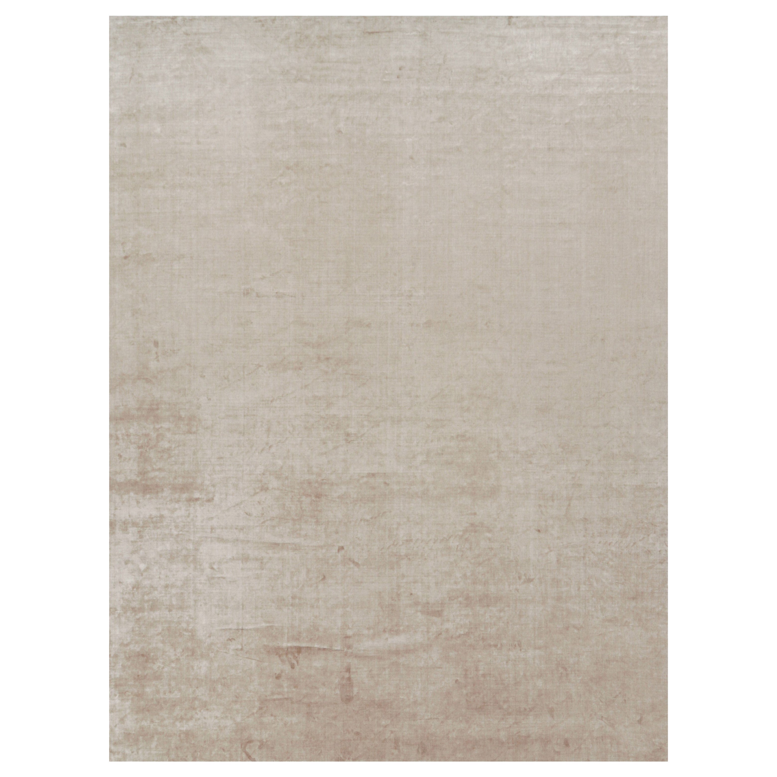 Rug 
Kilim’s Oversized Contemporary Textural Solid Rug in Beige Tones