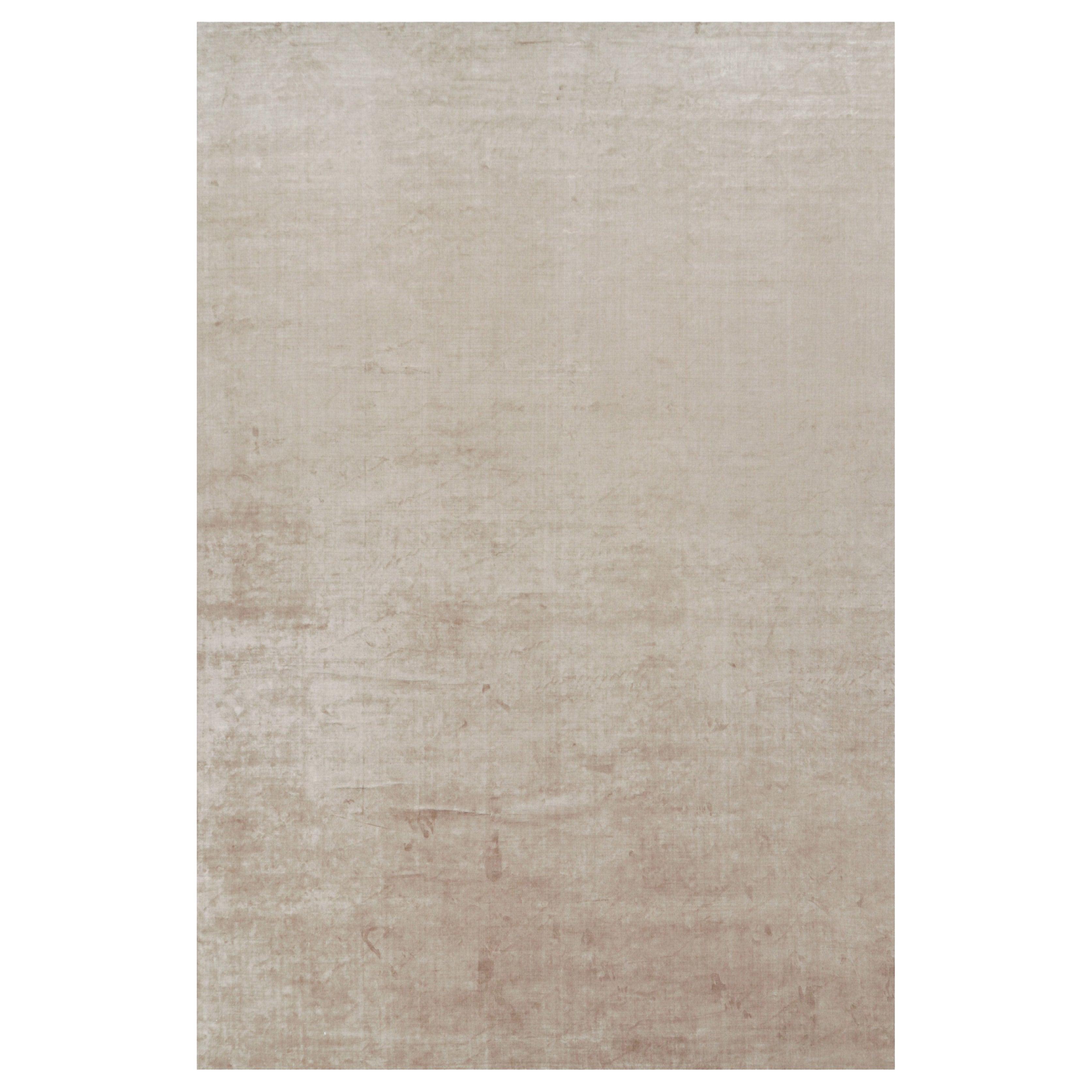 Rug 
Kilim’s Oversized Contemporary Textural Solid Rug in Beige Tones