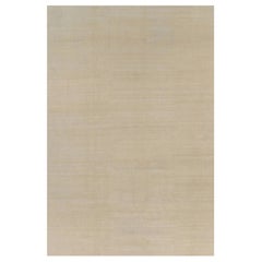 Rug & Kilim’s Oversized Contemporary Textural Solid Rug in Beige Tones