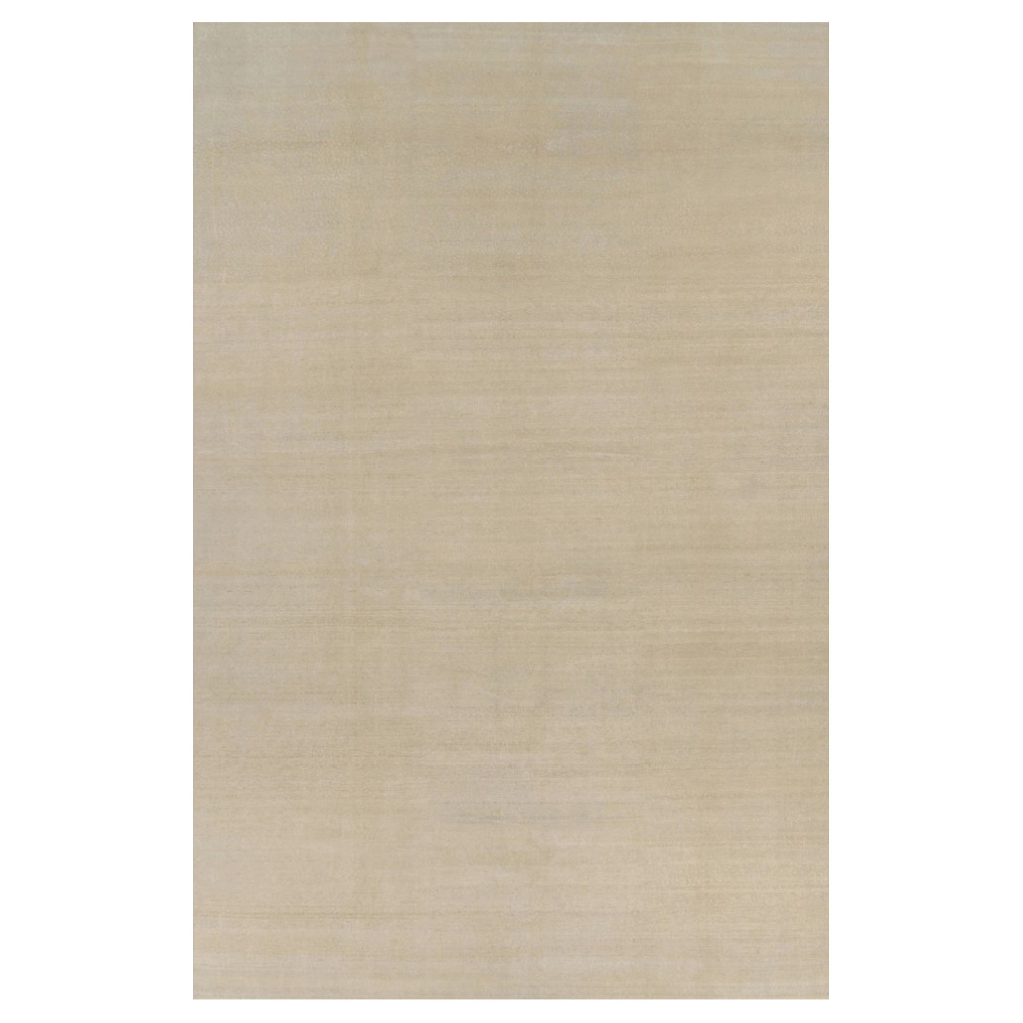 Rug 
Kilim’s Oversized Contemporary Textural Solid Rug in Beige Tones