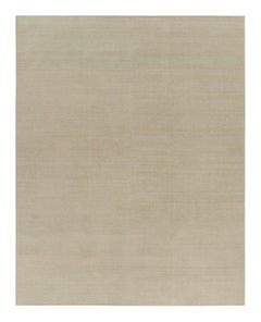Rug & Kilim’s Oversized Contemporary Textural Solid Rug in Beige Tones