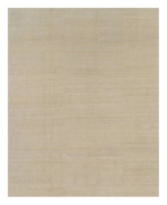 Alfombra contemporánea sobredimensionada de textura sólida en tonos beige de Rug & Kilim
