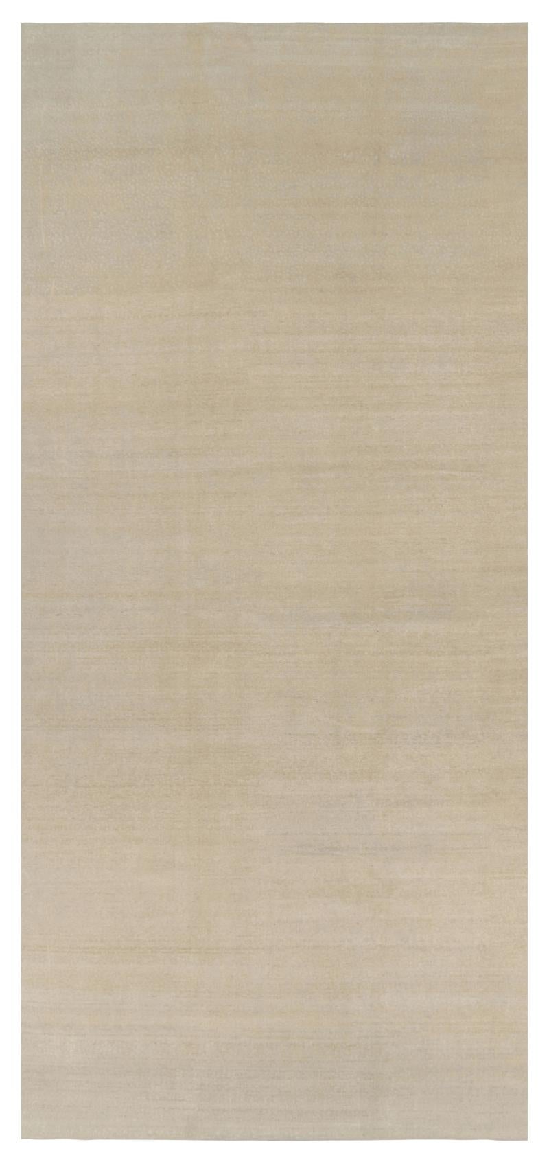 Rug
Kilim
s übergroßer Contemporary-Teppich mit Struktur in Beigetönen