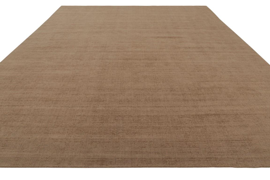 Rug & Kilim’s Oversized Contemporary Textural Solid Rug in Brown Tones In New Condition For Sale In Long Island City, NY