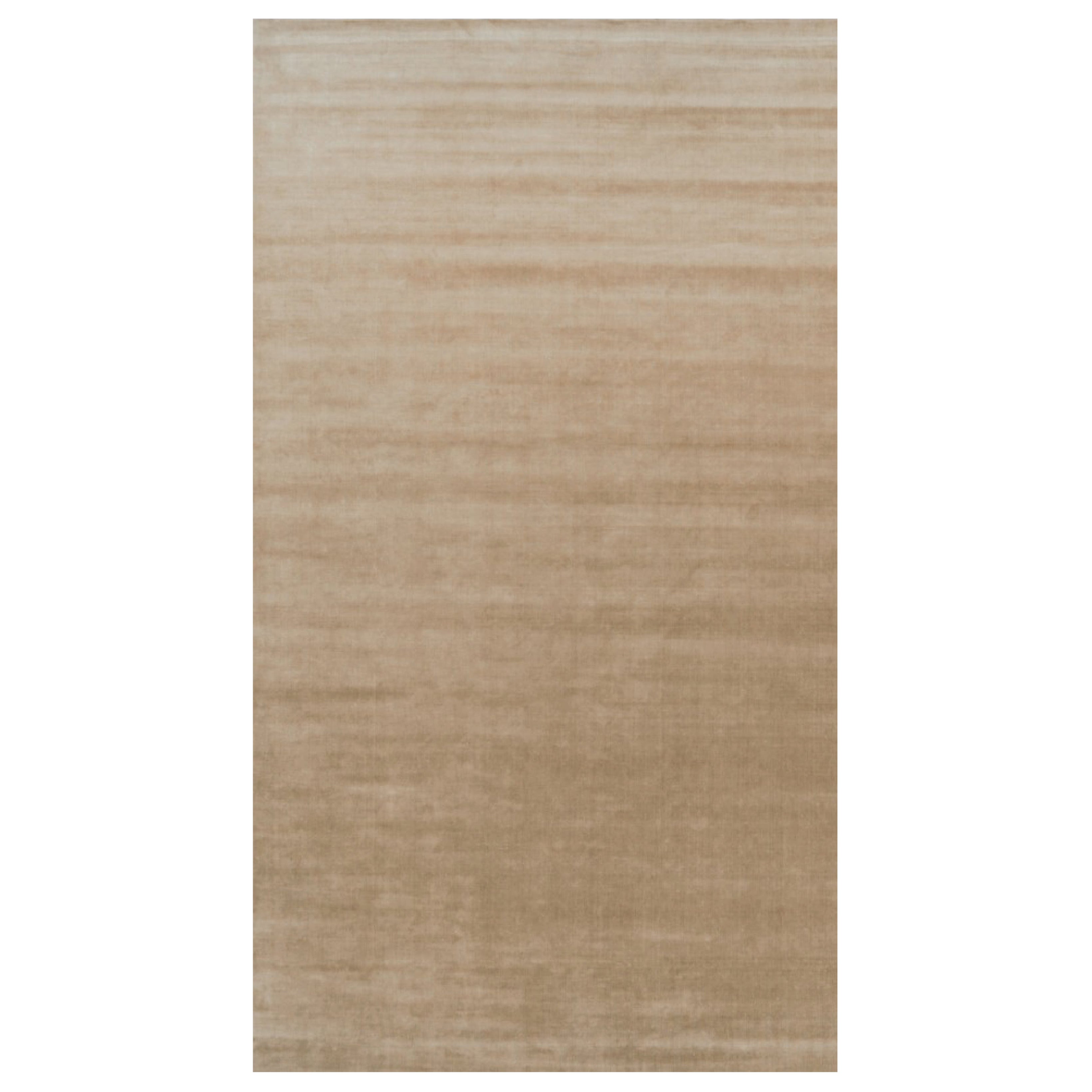 Rug & Kilim's Oversized Contemporary Textural Solid Rug in Brown Tones (Tapis massif contemporain surdimensionné dans les tons de Brown)