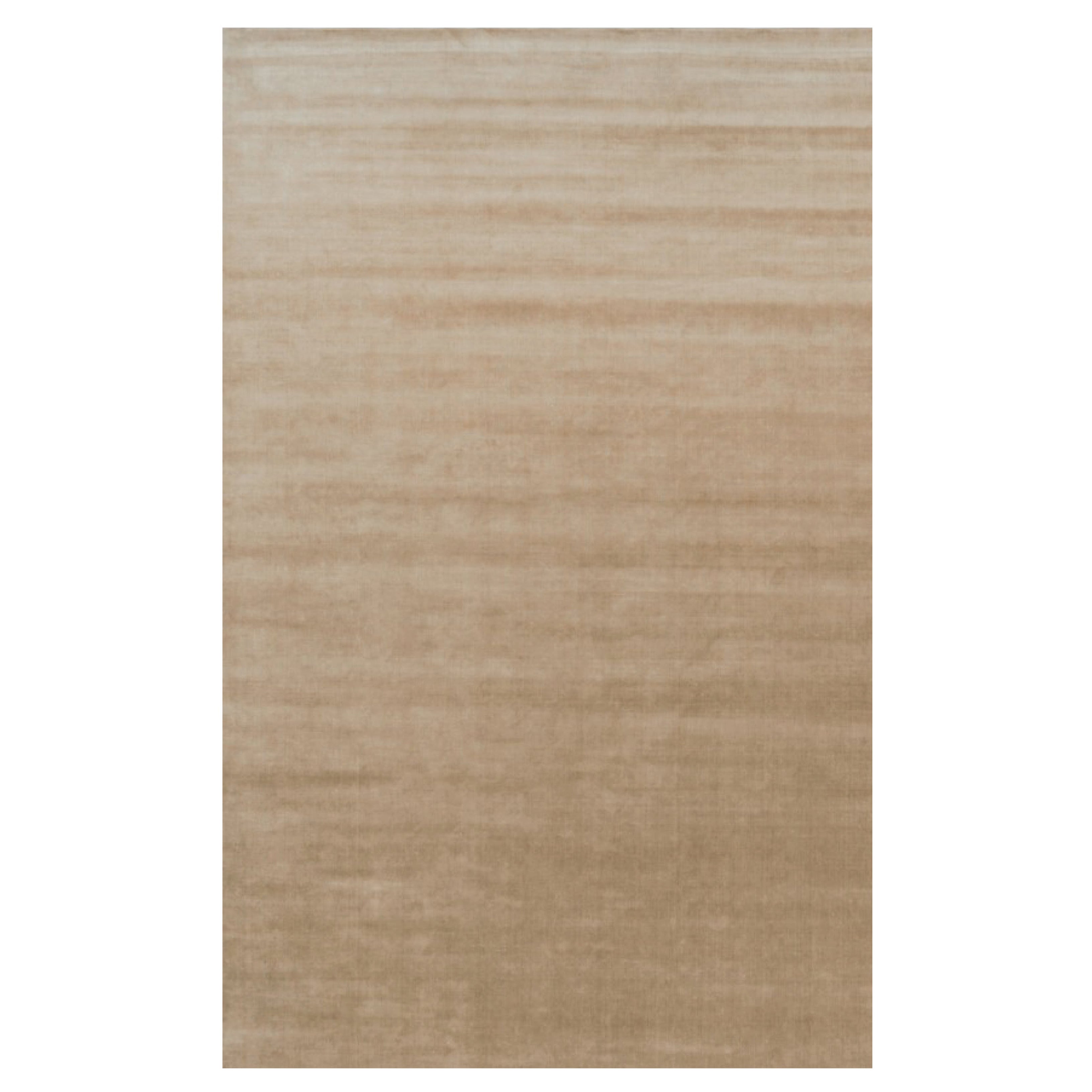 Rug & Kilim's Oversized Contemporary Textural Solid Rug in Brown Tones (Tapis massif contemporain surdimensionné dans les tons de Brown)