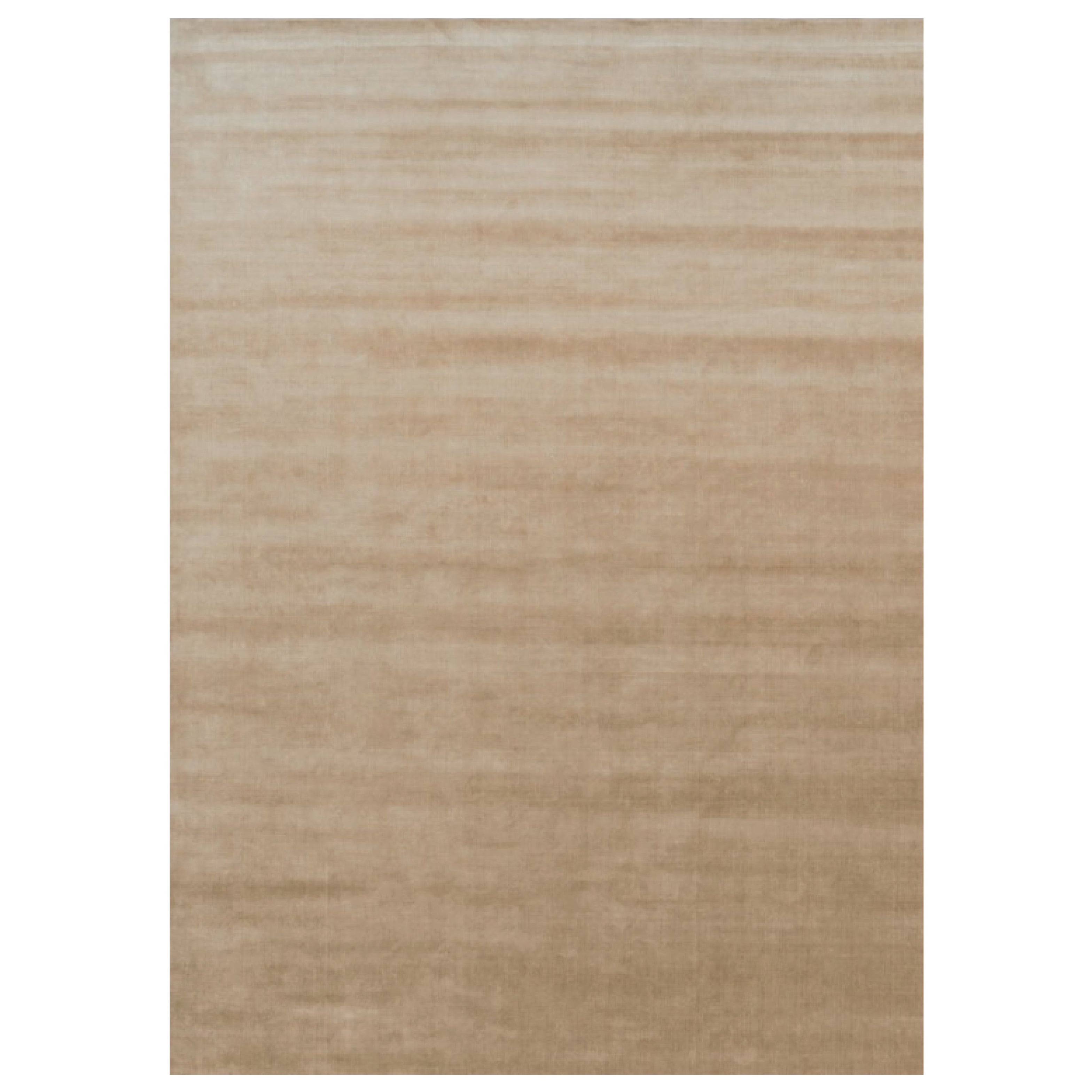 Rug & Kilim's Oversized Contemporary Textural Solid Rug in Brown Tones (Tapis massif contemporain surdimensionné dans les tons de Brown) en vente