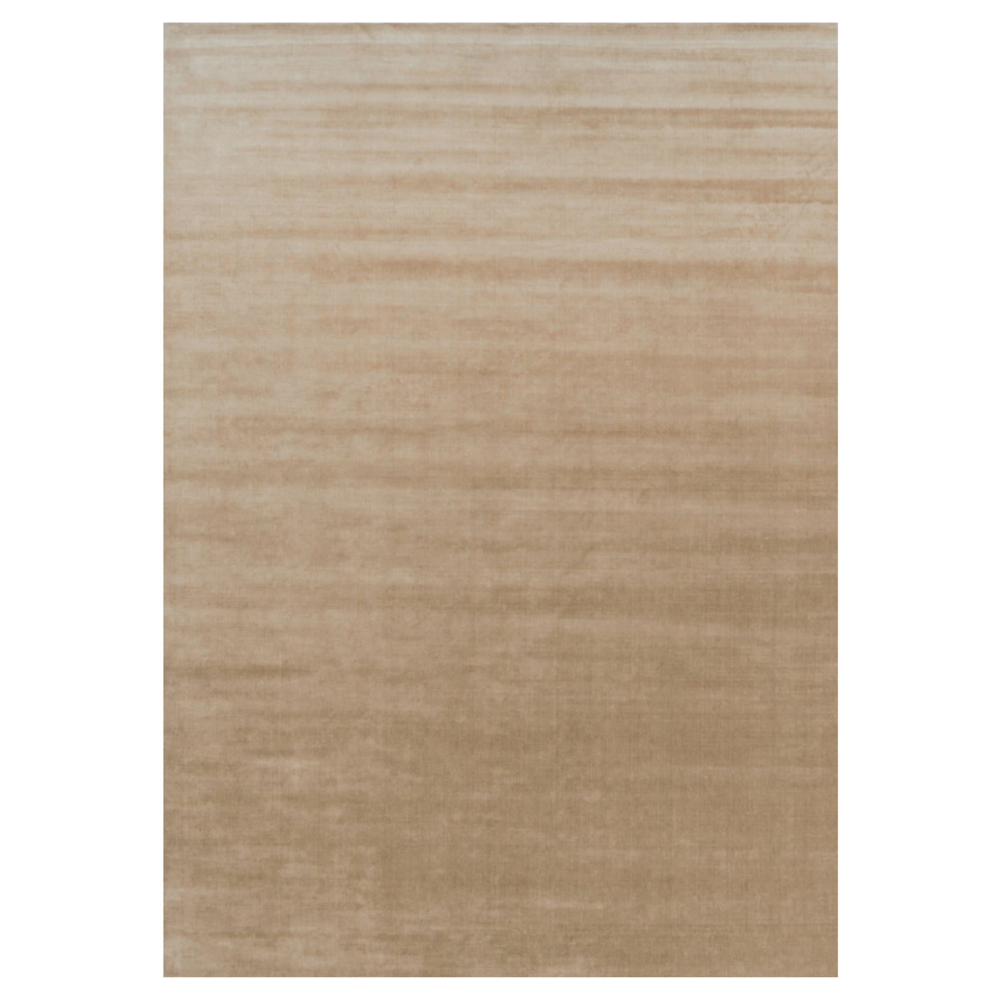 Rug & Kilim's Oversized Contemporary Textural Solid Rug in Brown Tones (Tapis massif contemporain surdimensionné dans les tons de Brown)