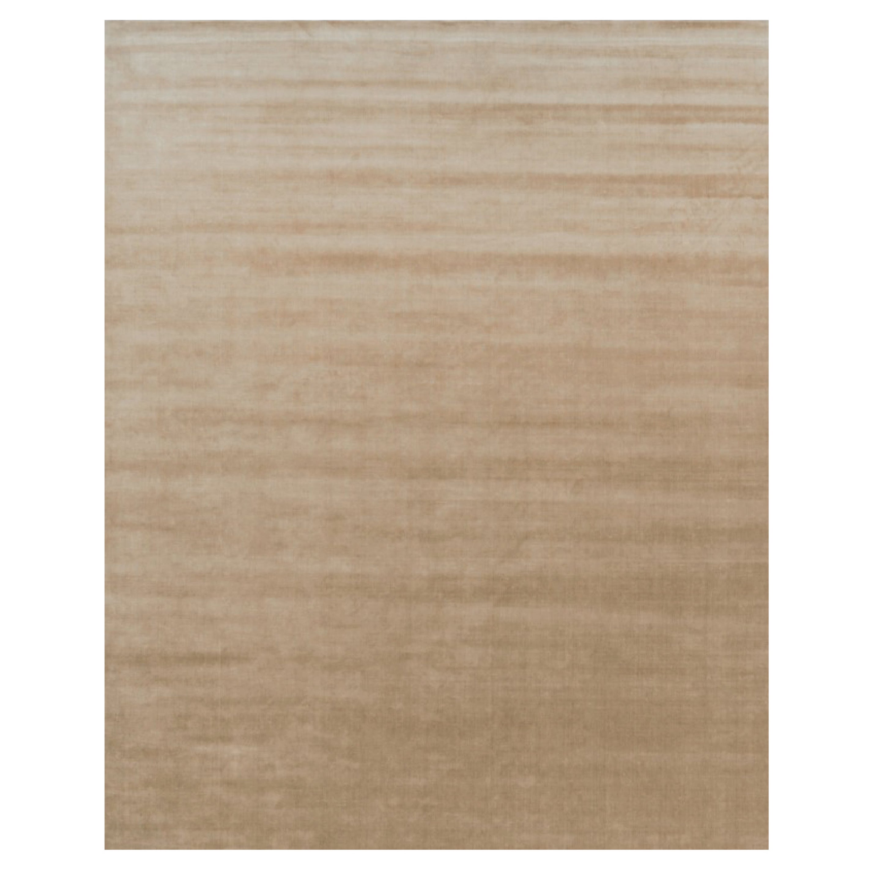 Rug & Kilim's Oversized Contemporary Textural Solid Rug in Brown Tones (Tapis massif contemporain surdimensionné dans les tons de Brown)
