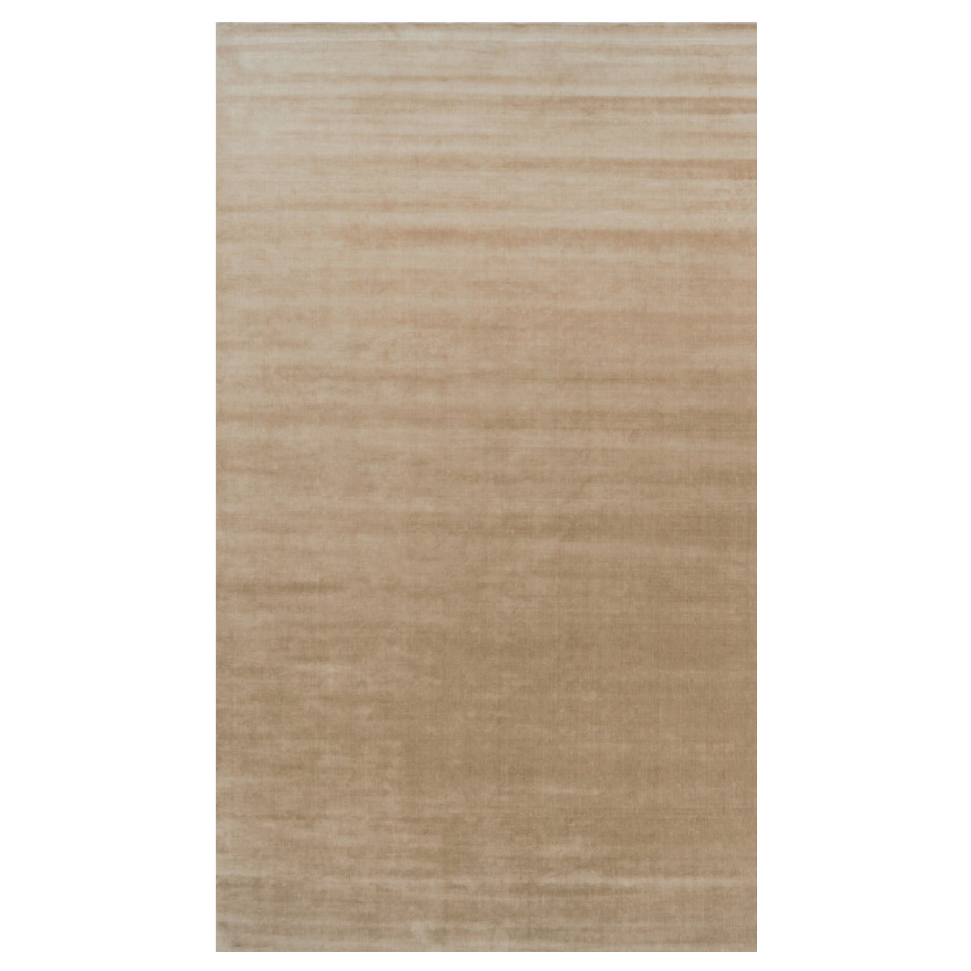 Rug & Kilim's Oversized Contemporary Textural Solid Rug in Brown Tones (Tapis massif contemporain surdimensionné dans les tons de Brown) en vente