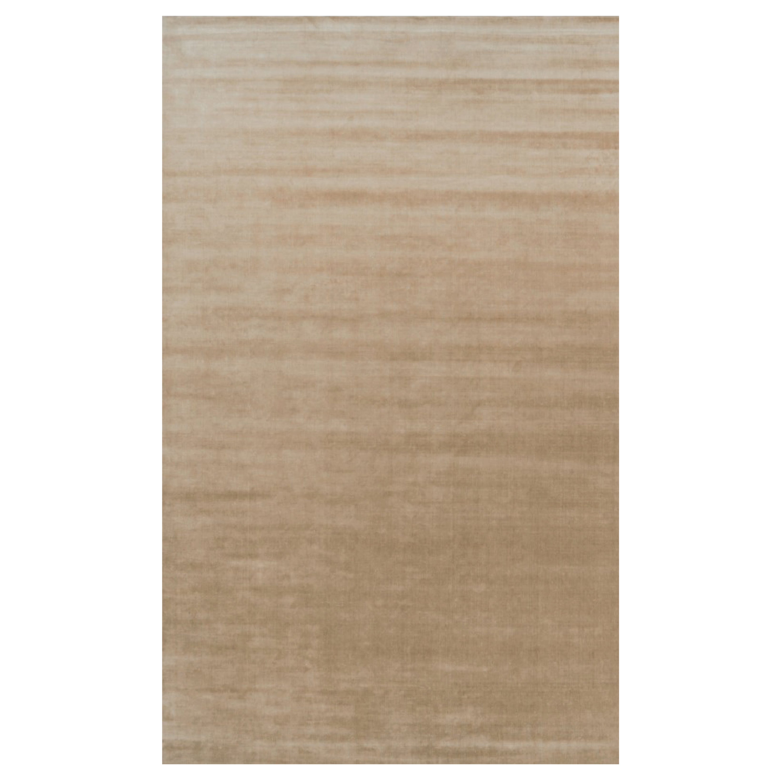Rug & Kilim's Oversized Contemporary Textural Solid Rug in Brown Tones (Tapis massif contemporain surdimensionné dans les tons de Brown)