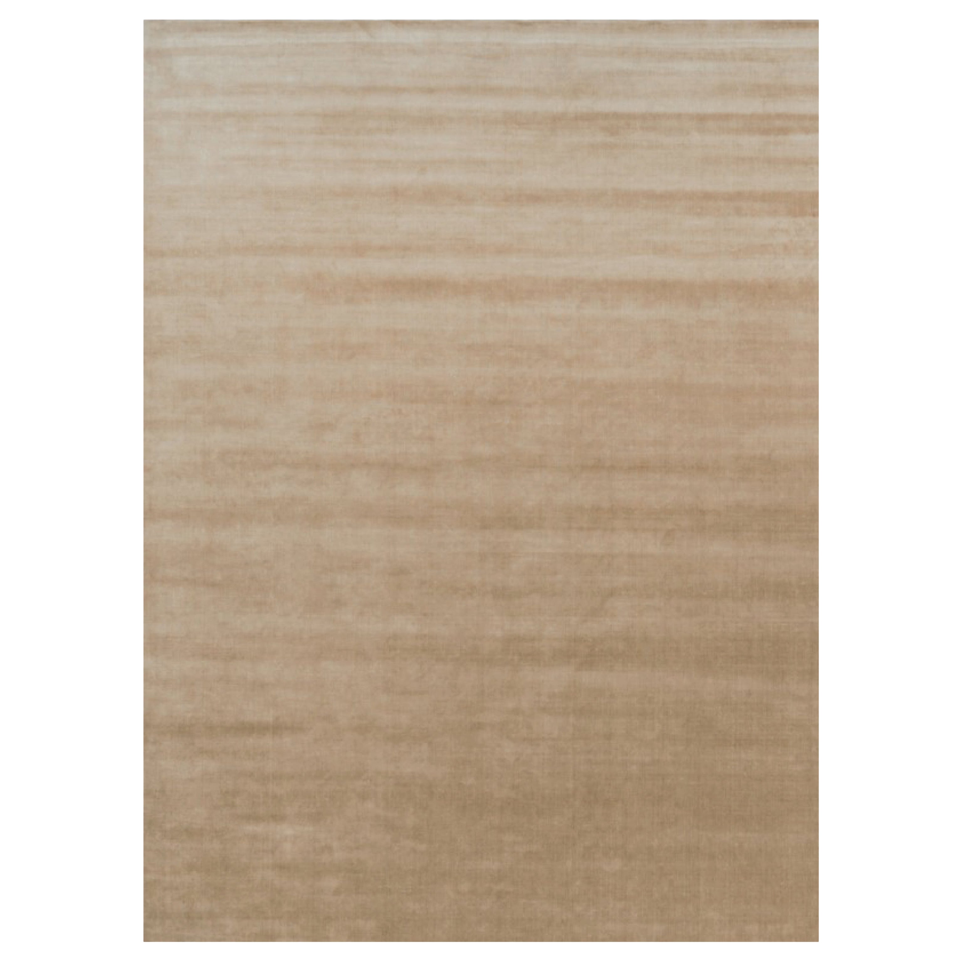 Rug & Kilim's Oversized Contemporary Textural Solid Rug in Brown Tones (Tapis massif contemporain surdimensionné dans les tons de Brown)