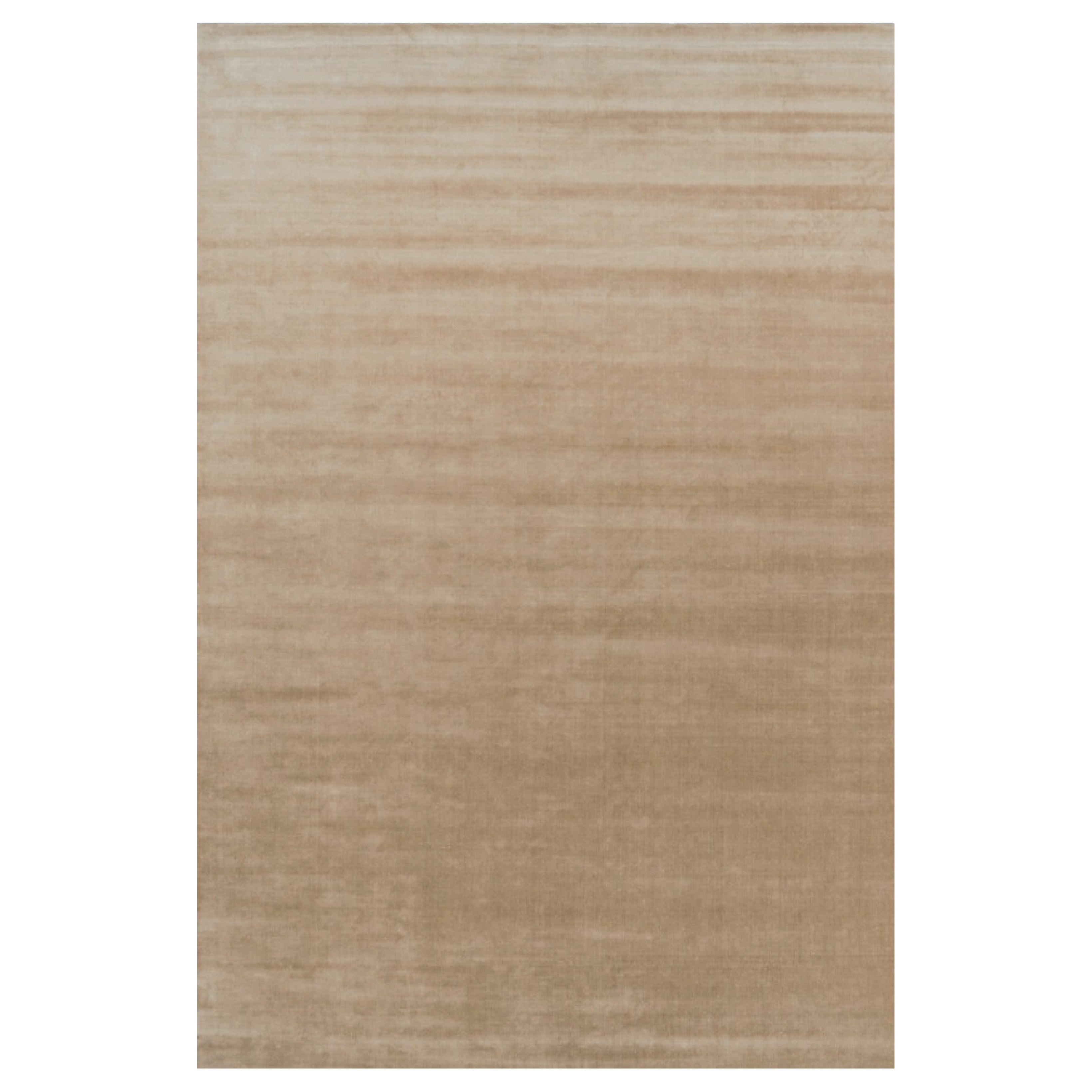Rug & Kilim's Oversized Contemporary Textural Solid Rug in Brown Tones (Tapis massif contemporain surdimensionné dans les tons de Brown)