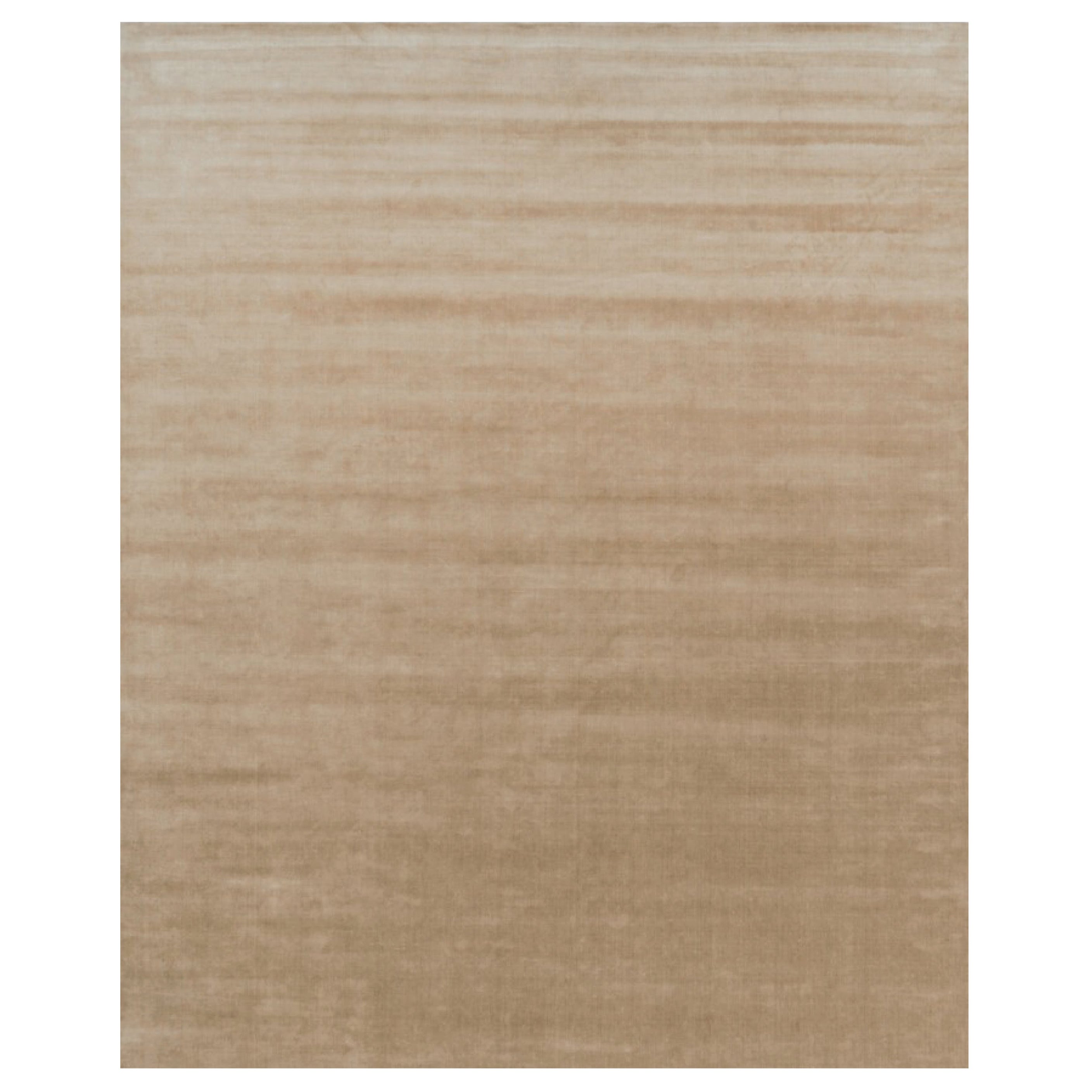 Rug & Kilim's Oversized Contemporary Textural Solid Rug in Brown Tones (Tapis massif contemporain surdimensionné dans les tons de Brown)