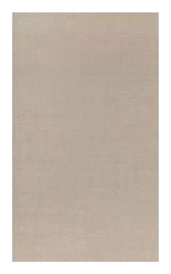 Rug & Kilim’s Oversized Contemporary Textural Solid Rug in Cream and White Tones