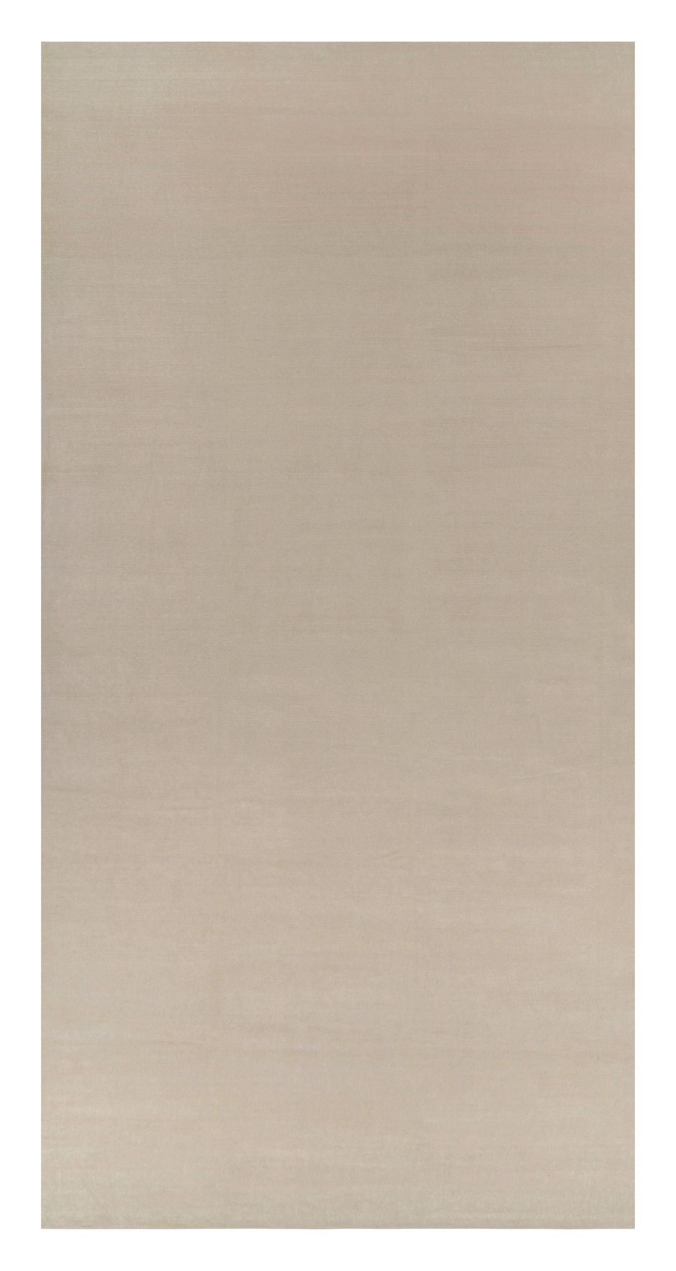 Rug & Kilim’s Oversized Contemporary Textural Solid Rug in Cream and White Tones For Sale