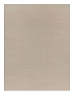Rug & Kilim’s Oversized Contemporary Textural Solid Rug in Cream and White Tones
