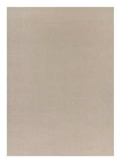Rug & Kilim’s Oversized Contemporary Textural Solid Rug in Cream and White Tones