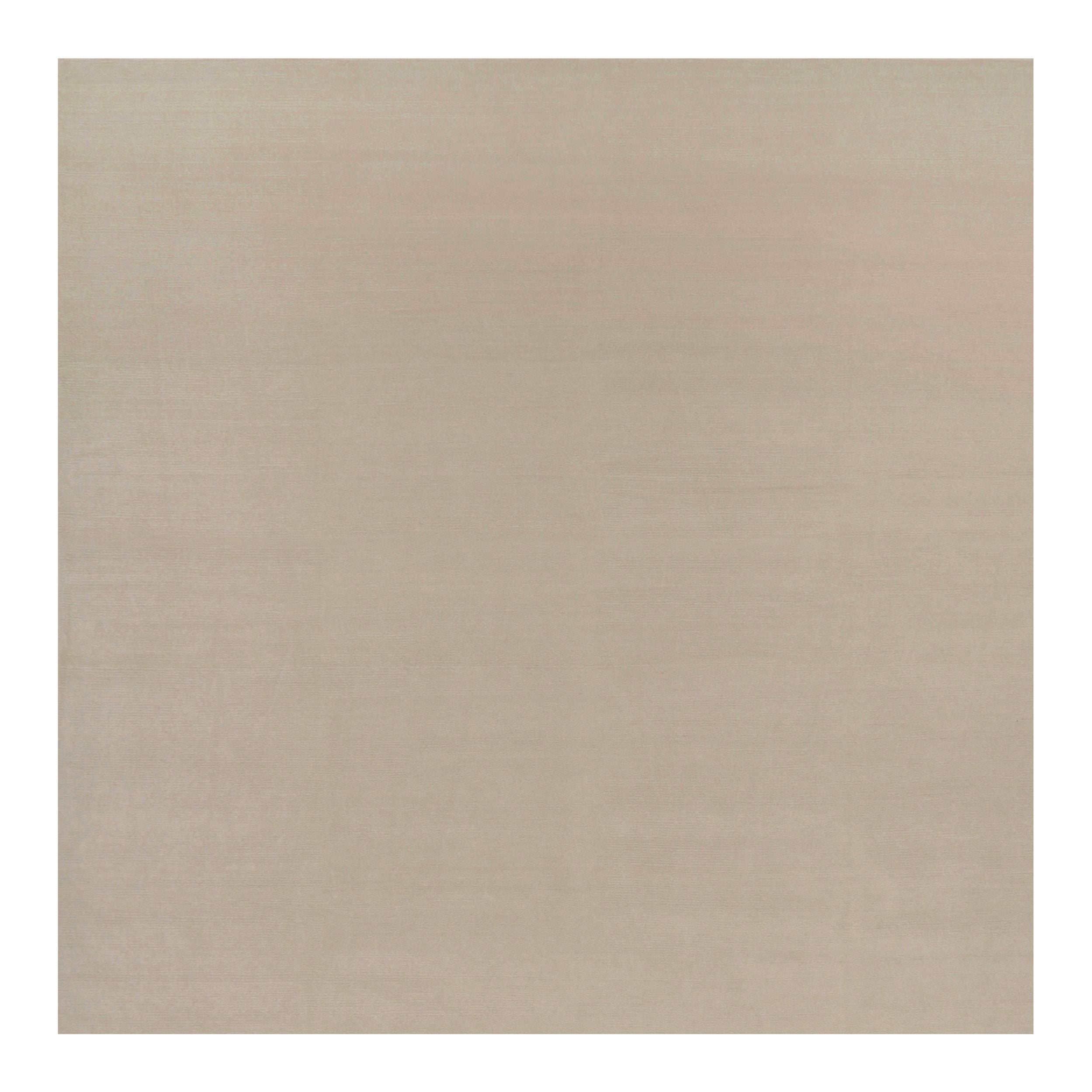 Rug & Kilim’s Oversized Contemporary Textural Solid Rug in Cream and White Tones For Sale
