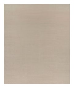 Rug & Kilim’s Oversized Contemporary Textural Solid Rug in Cream and White Tones