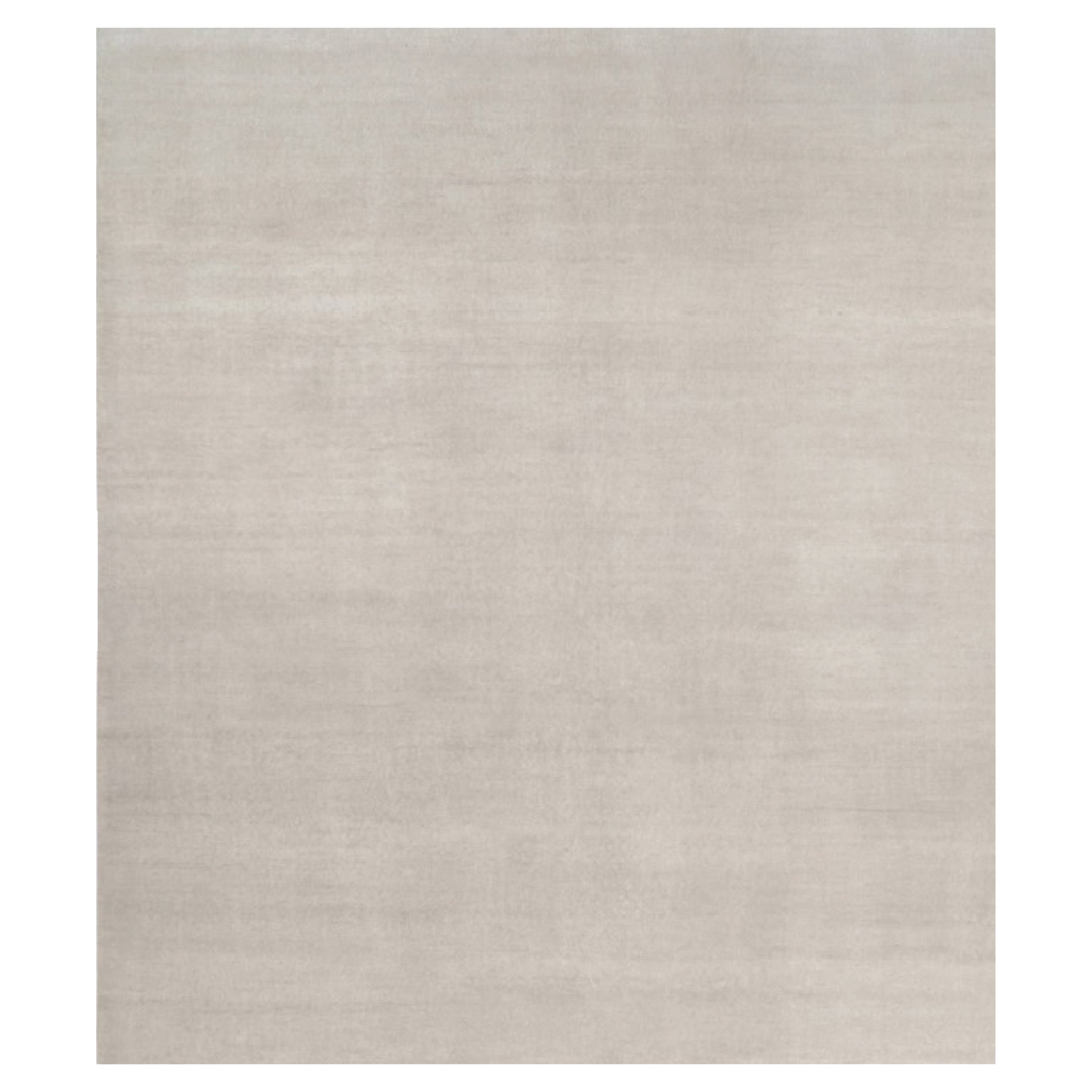 Rug & Kilim's Oversized Contemporary Textural Solid Rug in Ivory Tones (Tapis massif contemporain surdimensionné dans les tons ivoire)