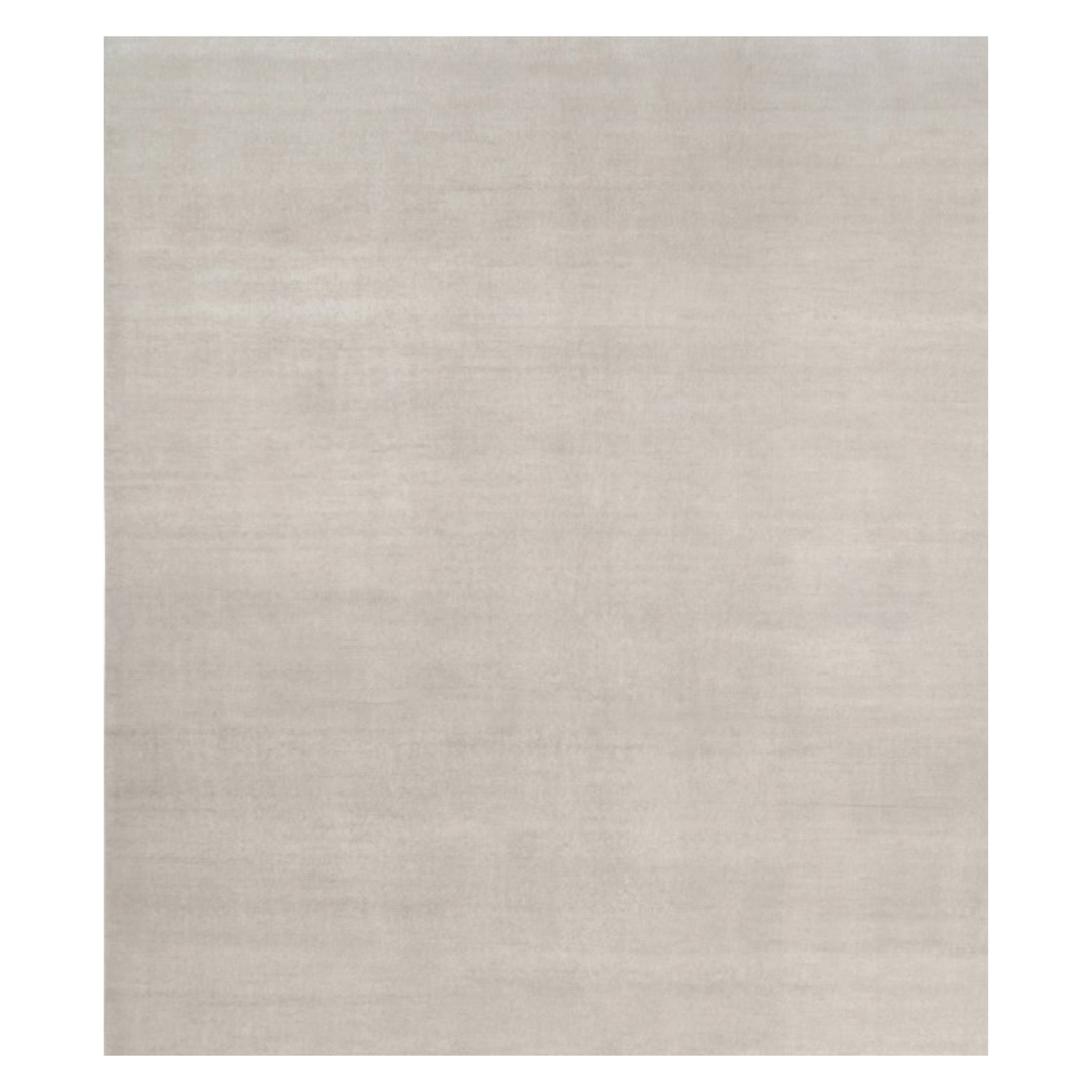 Rug & Kilim's Oversized Contemporary Textural Solid Rug in Ivory Tones (Tapis massif contemporain surdimensionné dans les tons ivoire)