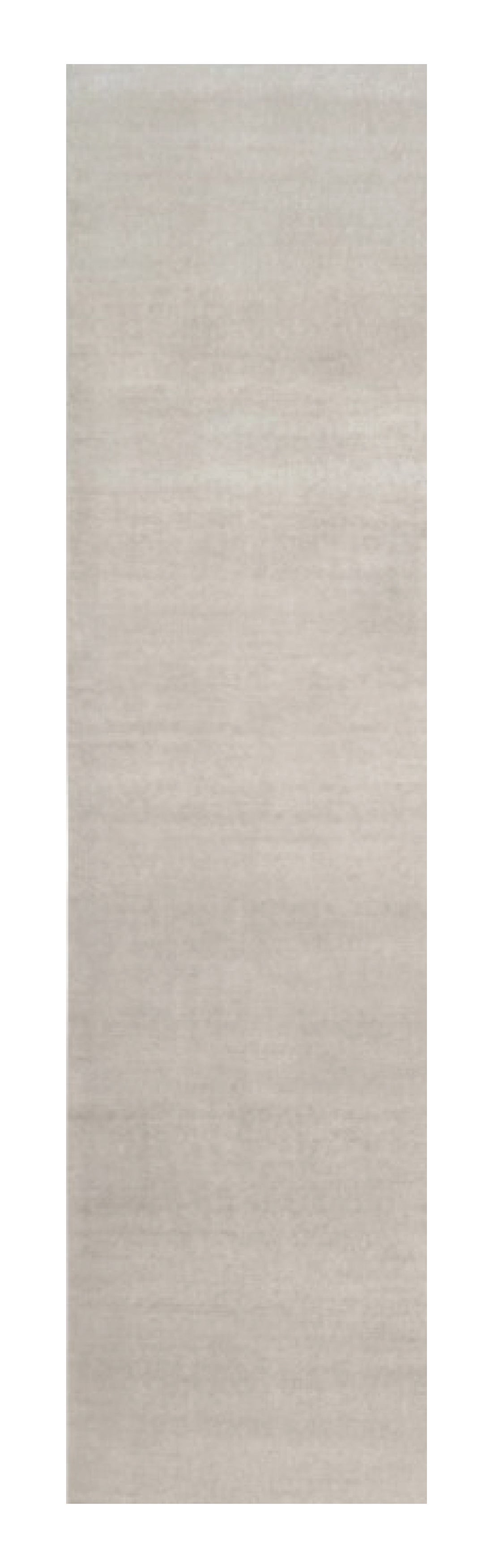 Alfombra sólida de textura contemporánea sobredimensionada en tonos marfil de Rug & Kilim