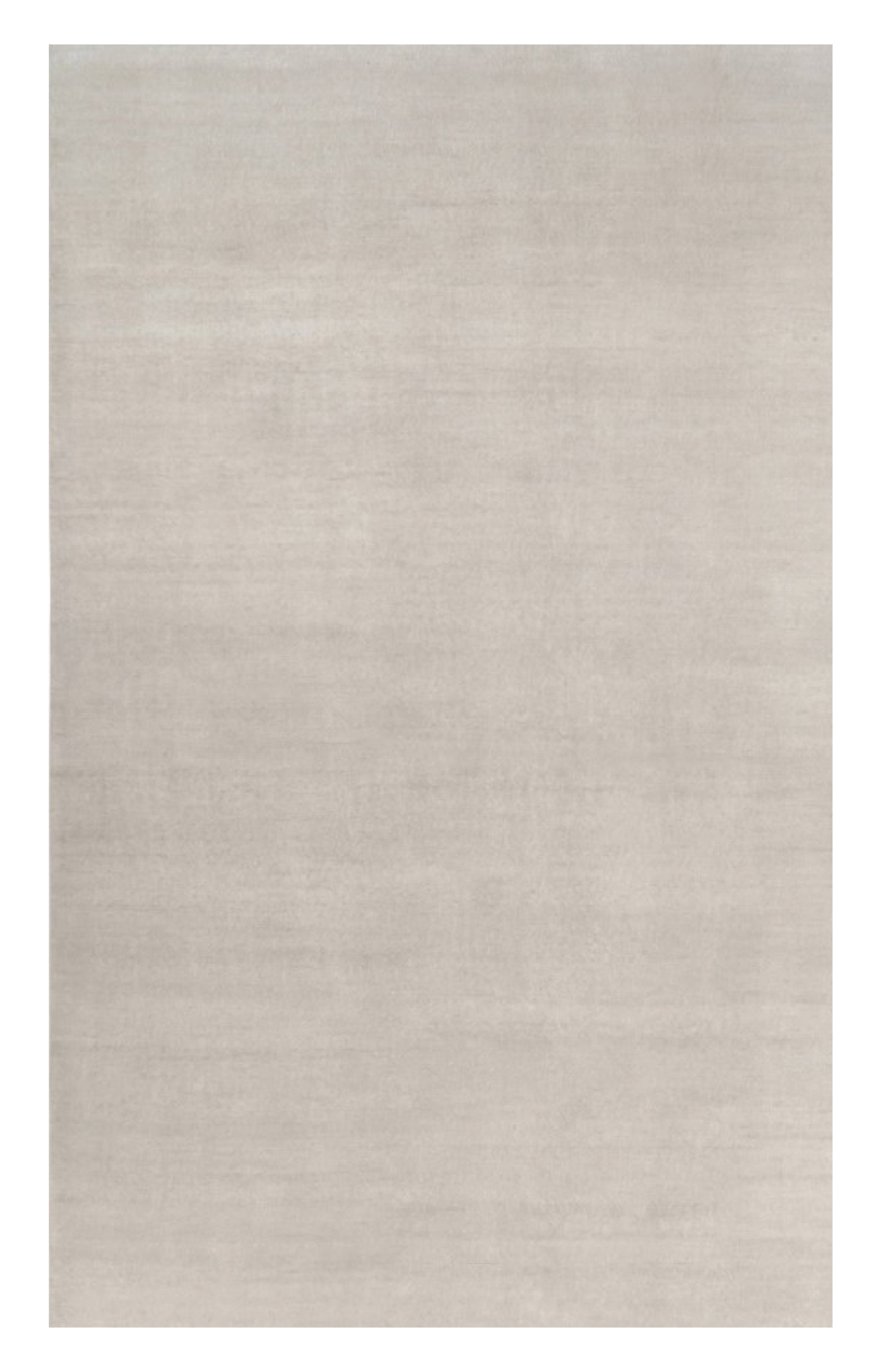 Alfombra sólida de textura contemporánea sobredimensionada en tonos marfil de Rug & Kilim