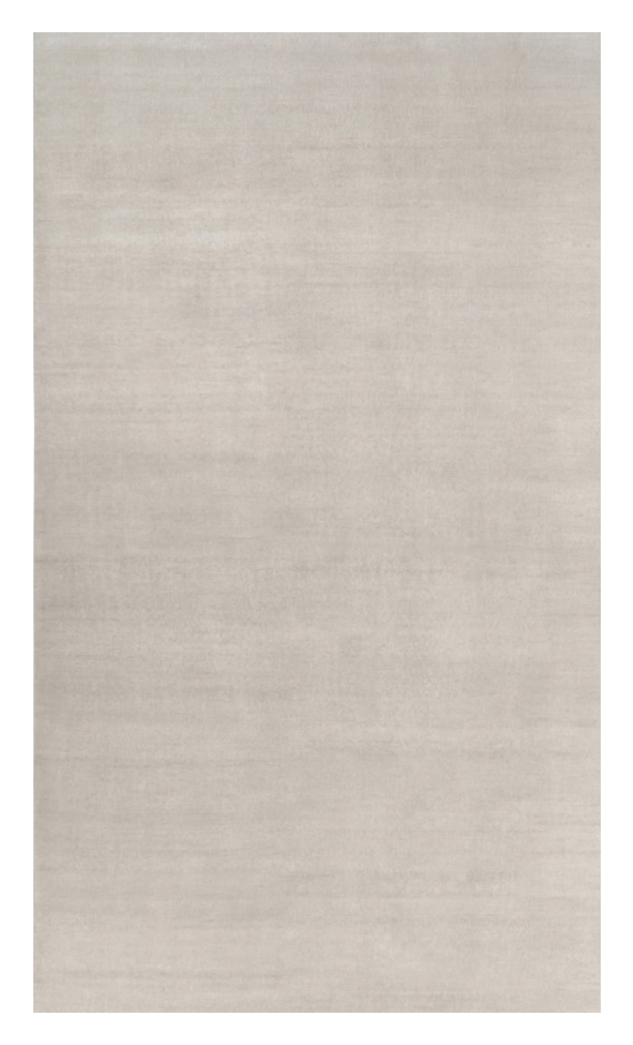 Alfombra sólida de textura contemporánea sobredimensionada en tonos marfil de Rug & Kilim