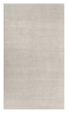 Alfombra sólida de textura contemporánea sobredimensionada en tonos marfil de Rug & Kilim