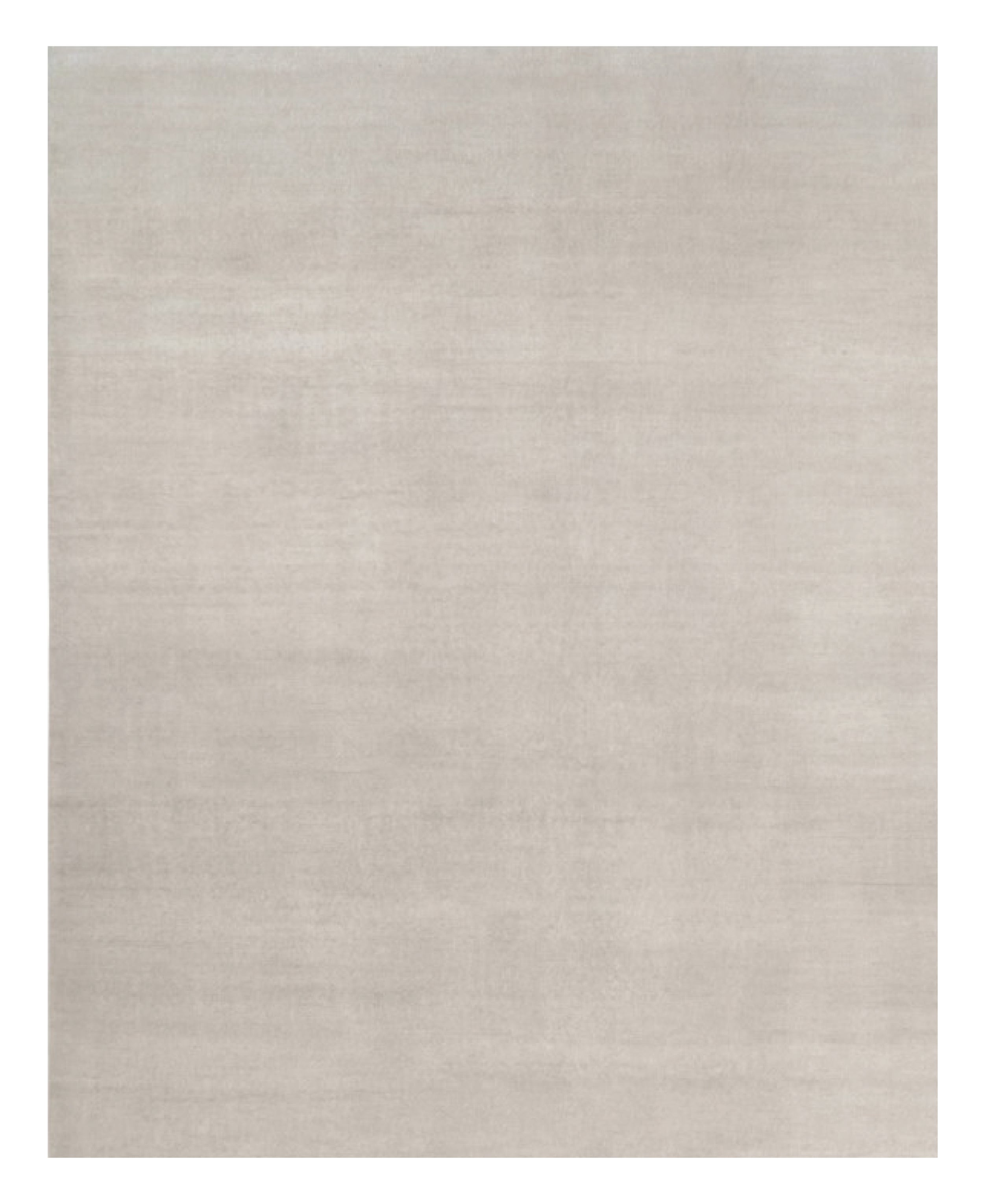 Alfombra sólida de textura contemporánea sobredimensionada en tonos marfil de Rug & Kilim