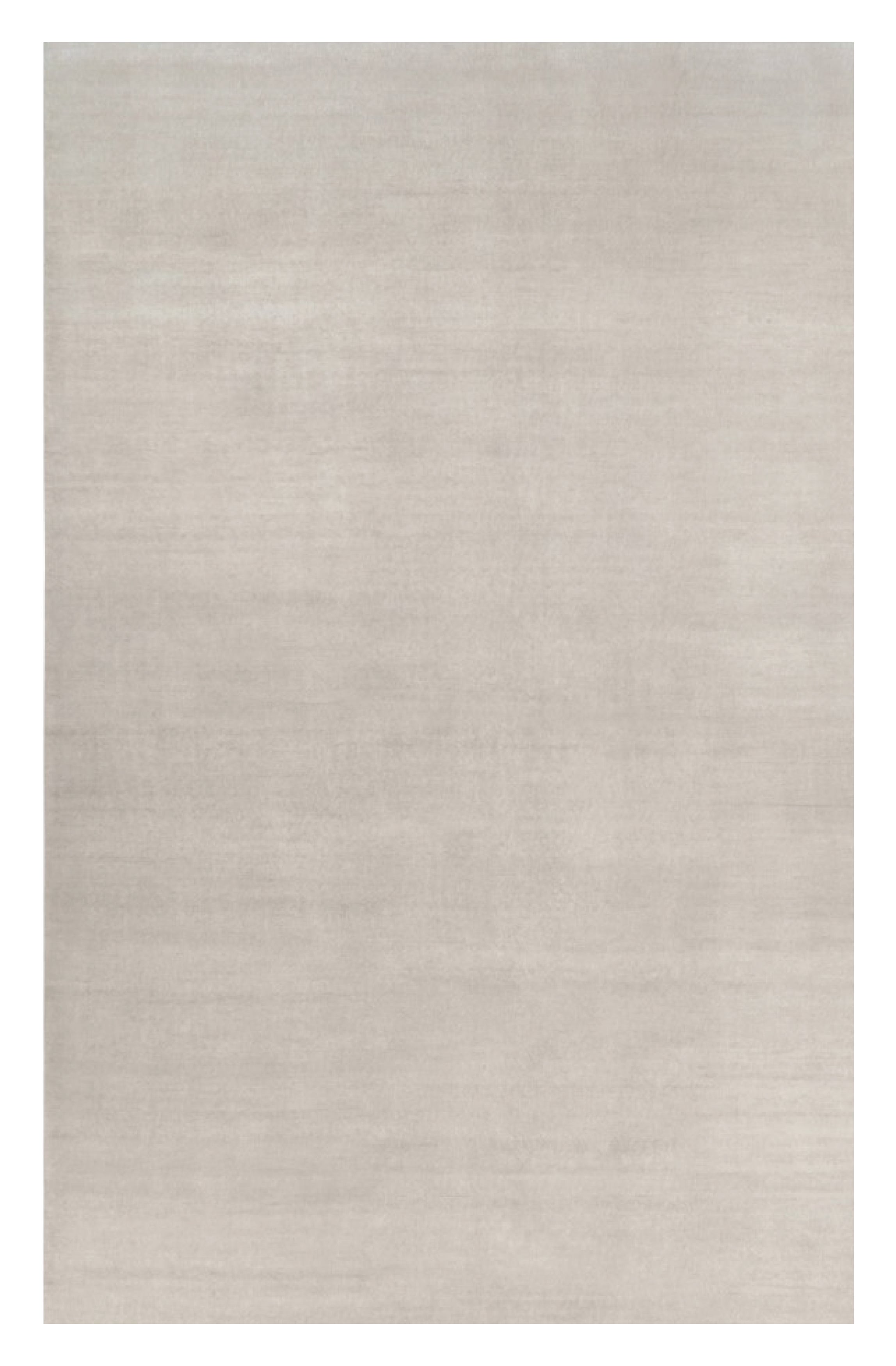 Alfombra sólida de textura contemporánea sobredimensionada en tonos marfil de Rug & Kilim