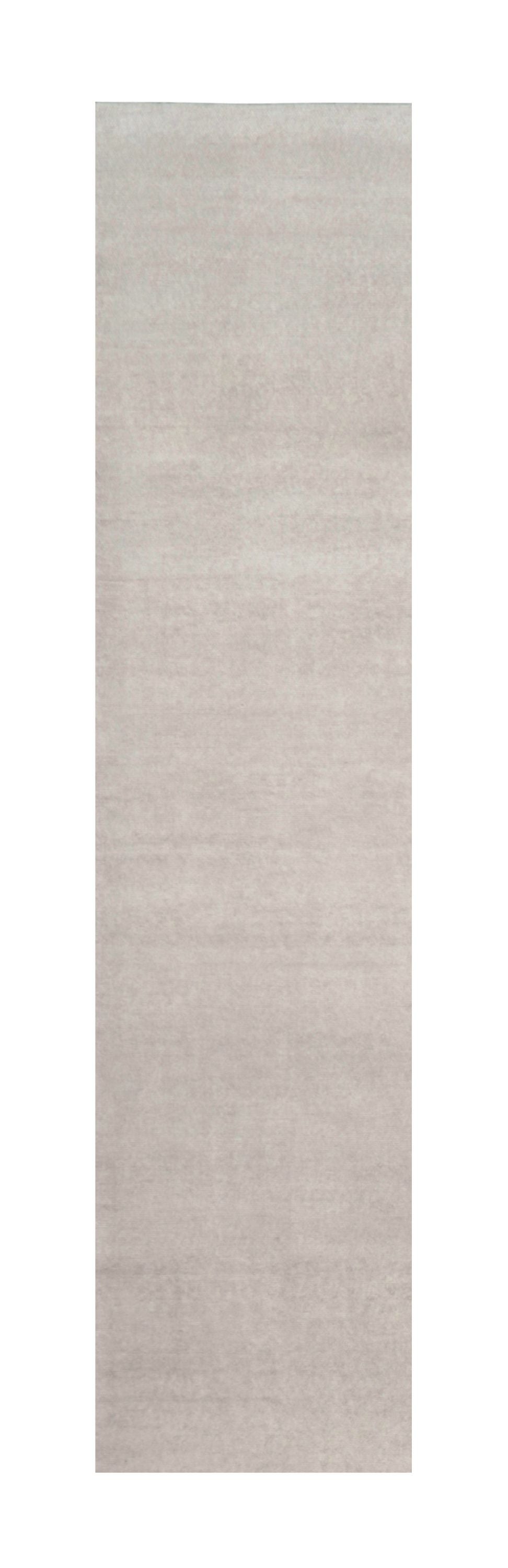 Pre-owned Rug & Kilim 's Oversized Contemporary Textural Solid Rug In Ivory Tones In White