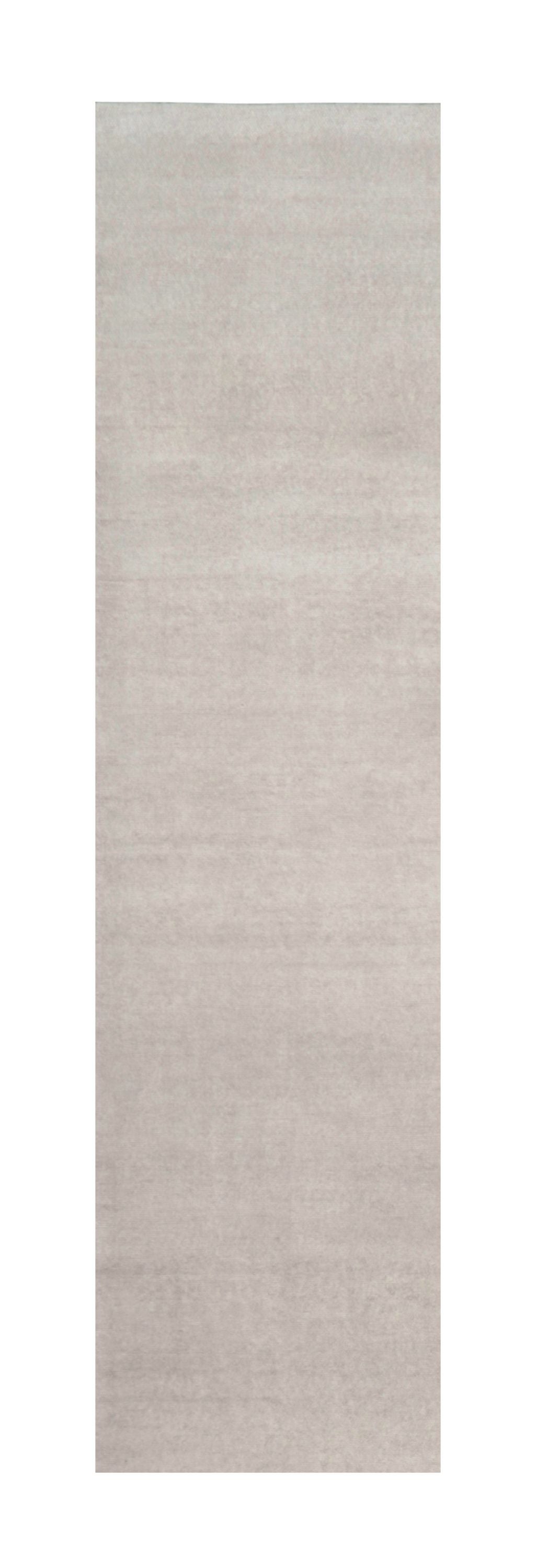 Pre-owned Rug & Kilim 's Oversized Contemporary Textural Solid Rug In Ivory Tones In White