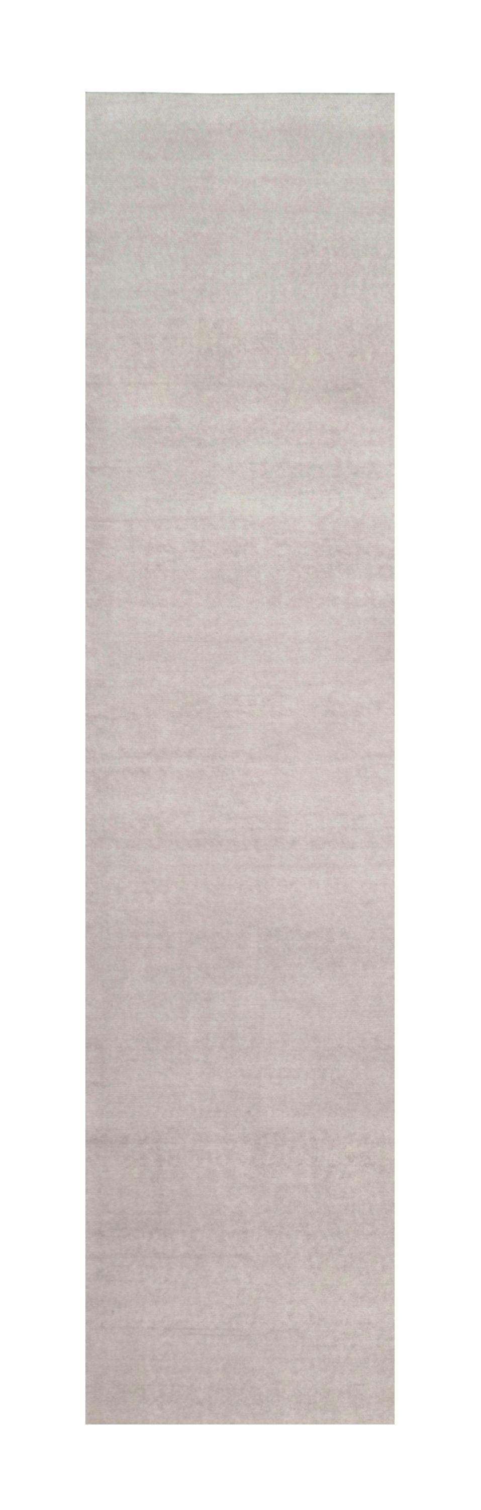 Pre-owned Rug & Kilim 's Oversized Contemporary Textural Solid Rug In Ivory Tones In White