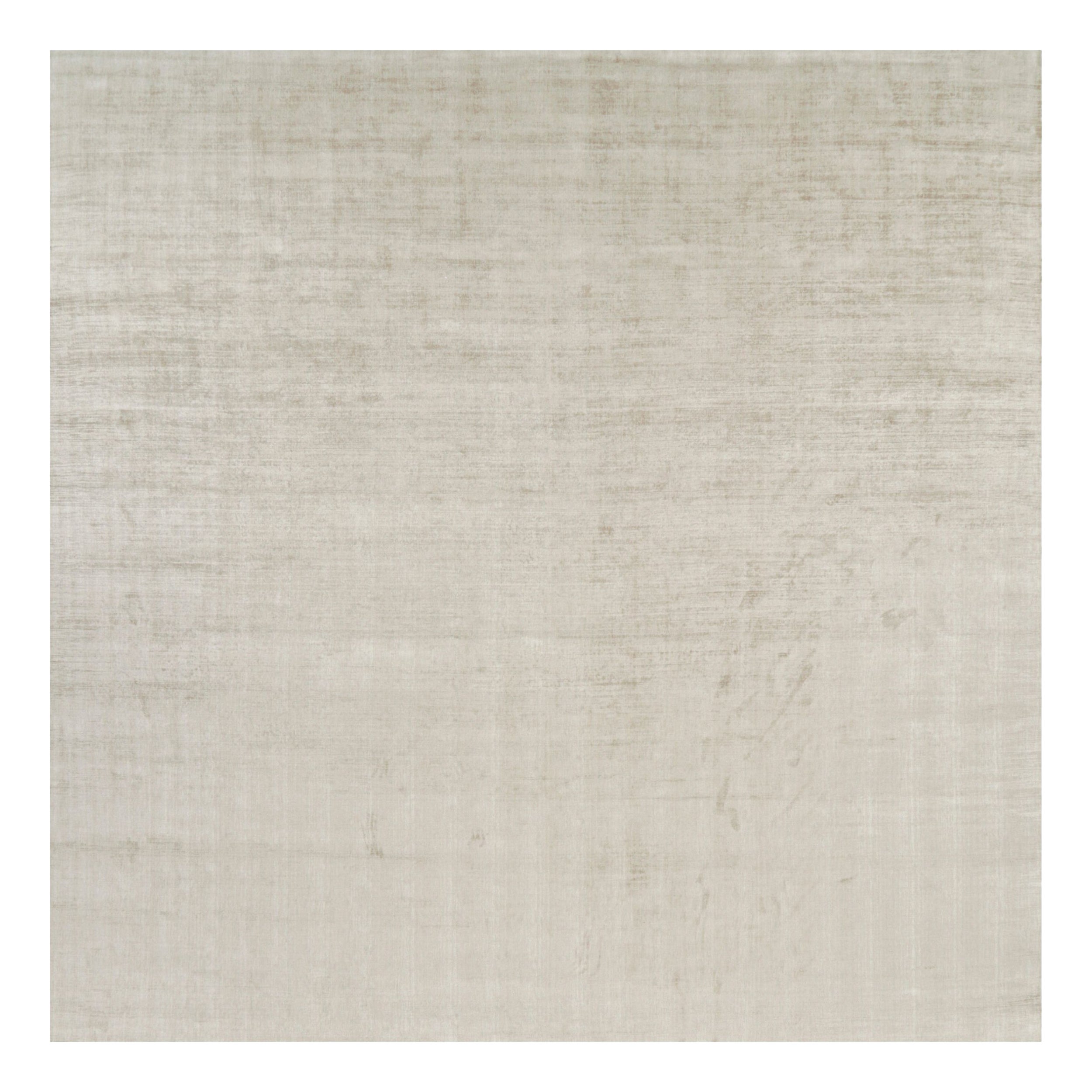 Rug 
Kilim
s Oversized Contemporary Textural Solid Rug in Light Beige Tones (Tapis massif contemporain surdimensionné dans les tons beige clair) en vente