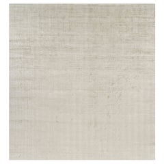 Rug 
Kilim
s Oversized Contemporary Textural Solid Rug in Light Beige Tones (Tapis massif contemporain surdimensionné dans les tons beige clair)