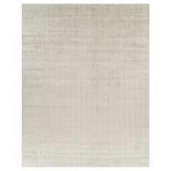 Rug 
Kilim
s Oversized Contemporary Textural Solid Rug in Light Beige Tones (Tapis massif contemporain surdimensionné dans les tons beige clair)