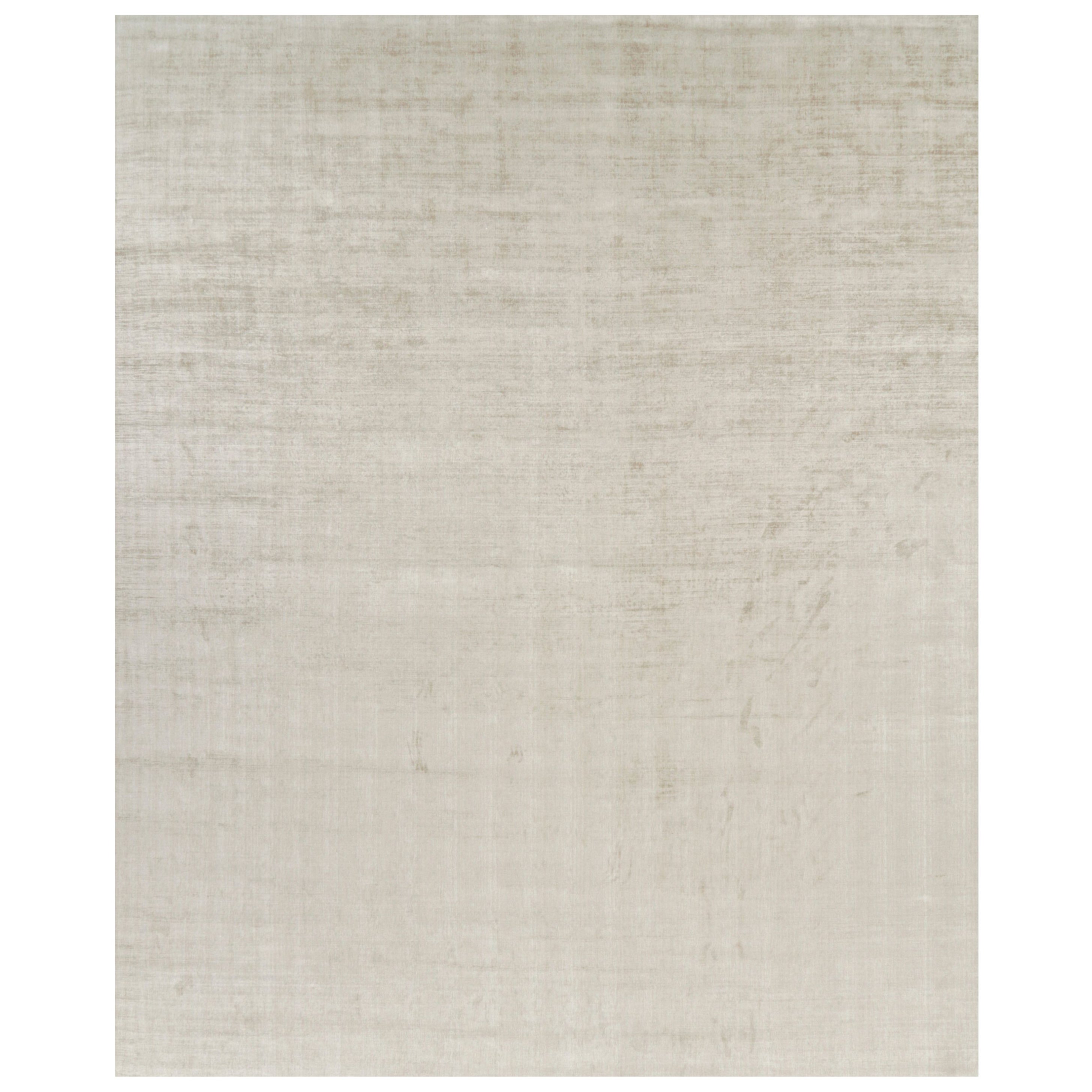 Rug 
Kilim’s Oversized Contemporary Textural Solid Rug in Light Beige Tones