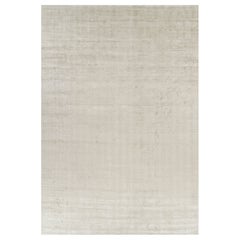 Rug 
Kilim
s Oversized Contemporary Textural Solid Rug in Light Beige Tones (Tapis massif contemporain surdimensionné dans les tons beige clair)