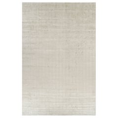 Rug 
Kilim
s Oversized Contemporary Textural Solid Rug in Light Beige Tones (Tapis massif contemporain surdimensionné dans les tons beige clair)