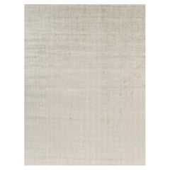 Rug 
Kilim
s Oversized Contemporary Textural Solid Rug in Light Beige Tones (Tapis massif contemporain surdimensionné dans les tons beige clair)