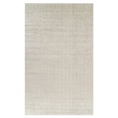 Rug 
Kilim
s Oversized Contemporary Textural Solid Rug in Light Beige Tones (Tapis massif contemporain surdimensionné dans les tons beige clair)