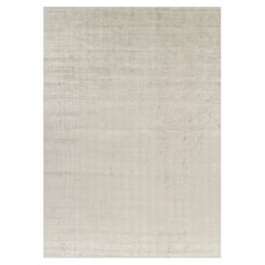 Rug 
Kilim
s Oversized Contemporary Textural Solid Rug in Light Beige Tones (Tapis massif contemporain surdimensionné dans les tons beige clair)