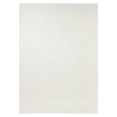 Rug & Kilim’s Oversized Contemporary Textural Solid Rug in White Tones