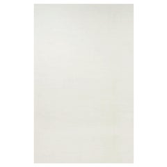Rug & Kilim’s Oversized Contemporary Textural Solid Rug in White Tones